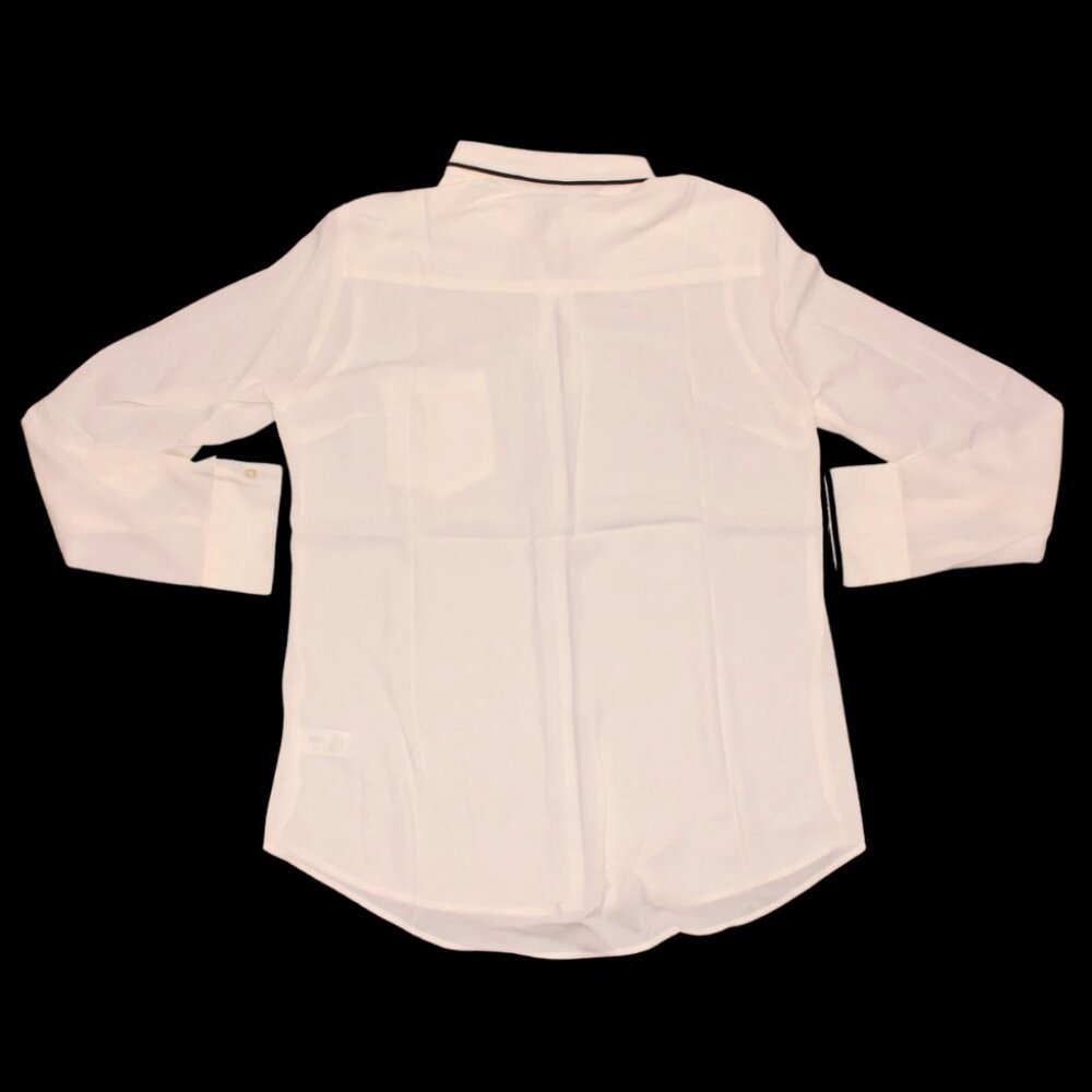 Express Women's Long Sleeve Button-up White Shirt NWT Size S - Picture 3 of 5
